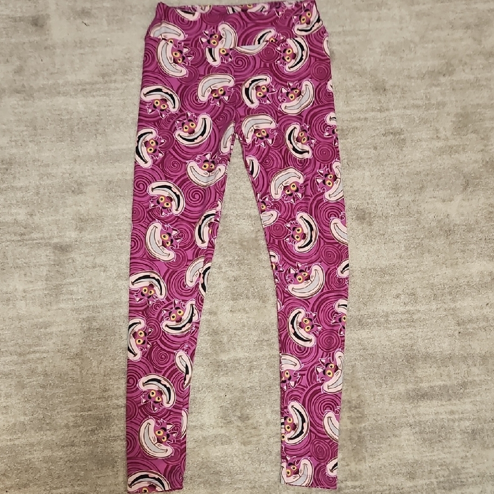 LuLaRoe Women's Swirl and Face Patterned Leggings